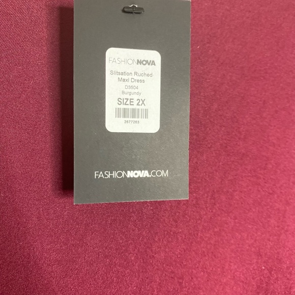 (NWT)Fashion Nova Ruched Maxi Dress - Picture 2 of 5